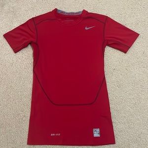 Nike Pro Combat Red Compression Shirt Men’s Small S